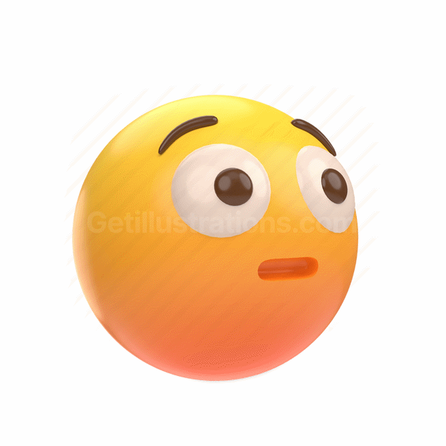 emoticon, emoji, sticker, face, wow, surprise, right